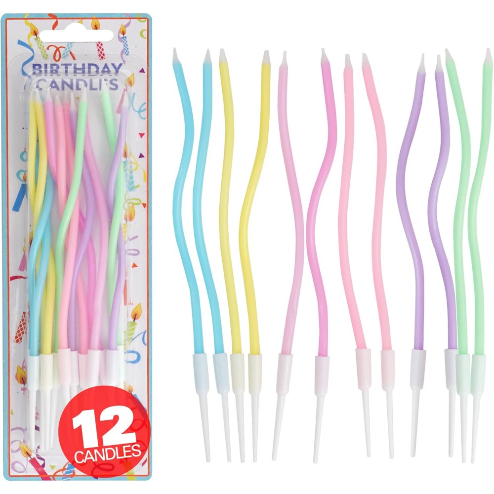 Candle Holder Supplies - Набор из 12 свечей для торта