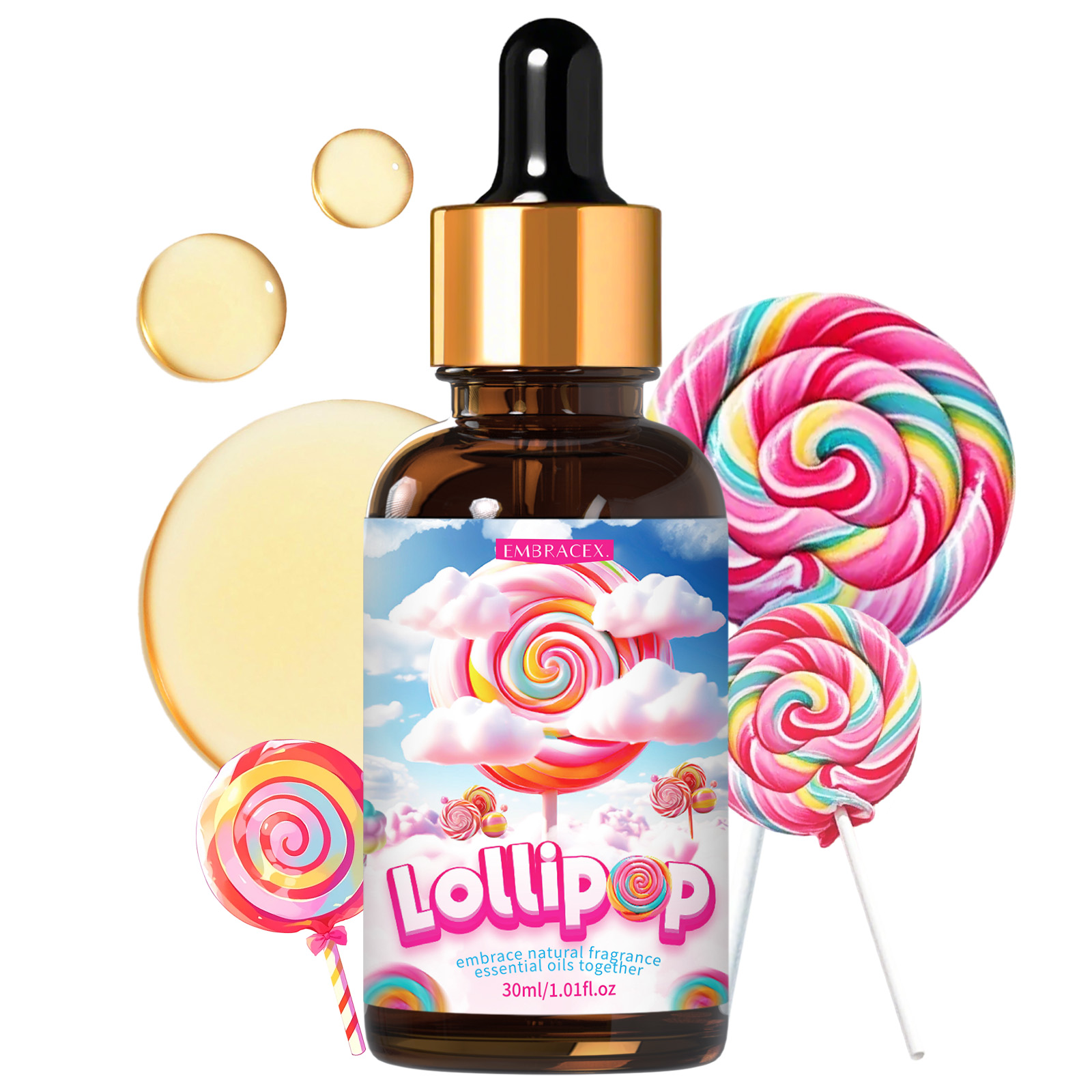 Candle Making Supplies Fragrance Oils - Эфирные масла Lollipop, 30 мл, ароматическое