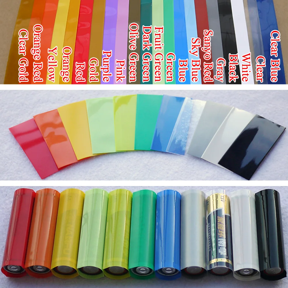 Shrink Sleeve Pvc - 25 ~ 500 шт. AA/AAA/18650/21700/26650 батарея