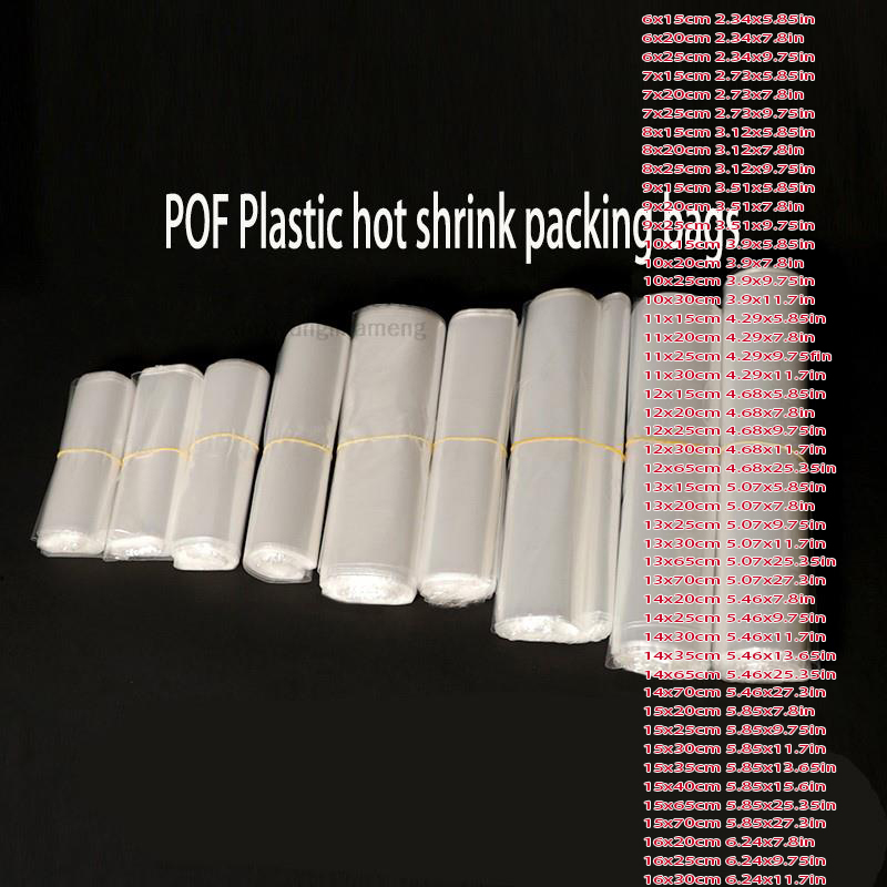 Shrink Sleeve Pvc - 100 шт./лот, 82 размера, термоусадочные пакеты