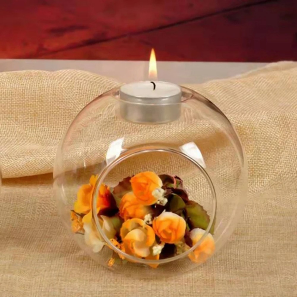 6/12 шт. Стеклянные круглые по – обзор и цена Candle Holder Supplies