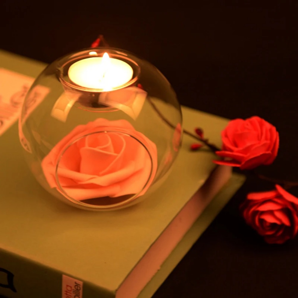 6/12 шт. Стеклянные круглые по – обзор и цена Candle Holder Supplies