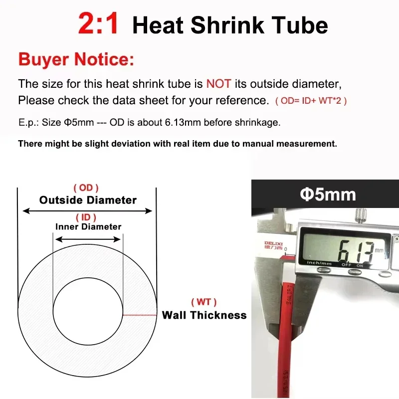 1 ~ 10 м термоусадочная трубка – обзор и цена Shrink Sleeve Pvc