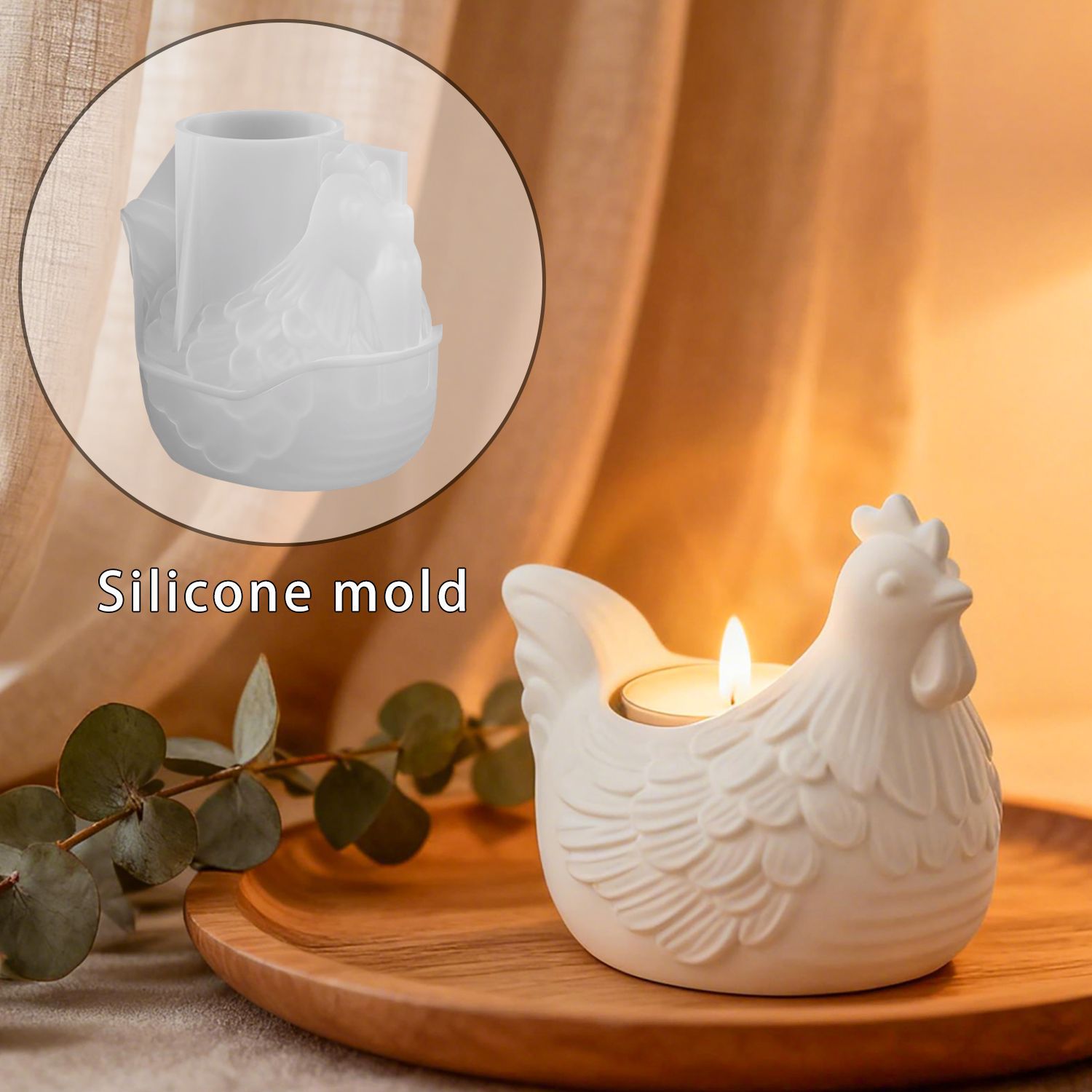 DIY 3D маленький куриный подсв – обзор и цена Candle Holder Supplies